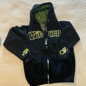 “WICKED”cool sweatshirt zip up jacket !